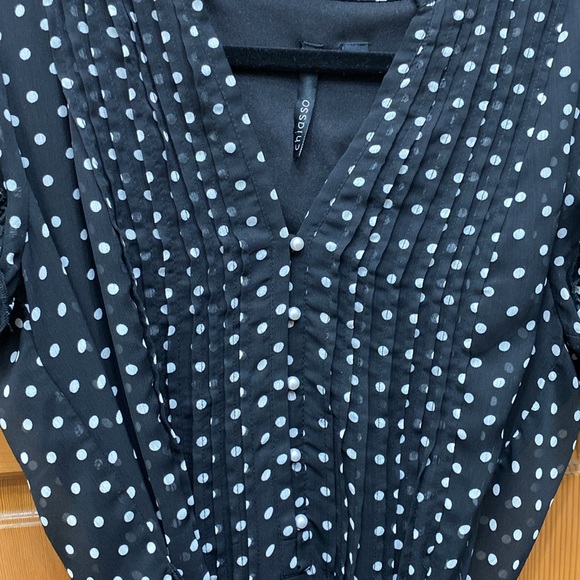 Chiasso black Polka Dot Feminine Dress - Picture 2 of 4